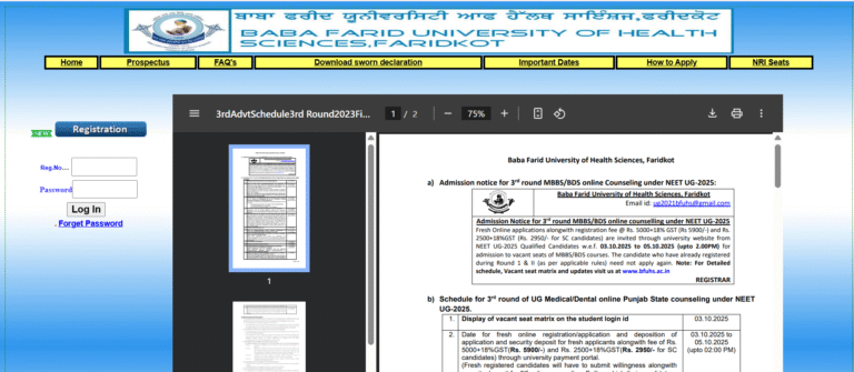 Punjab NEET UG Counselling 2025: Round 3 Registration Now Open – Find Out More Here | Education News