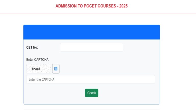 Karnataka PGCET 2025 Round 1 Final Seat Allotment Results Released Today; Available for Download at cetonline.karnataka.gov.in | Education News